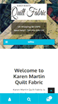 Mobile Screenshot of karenmartinquiltfabric.com